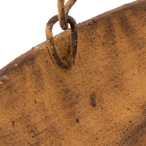 Dekoschale aus Metall zum Hängen Braun Rostoptik Ø31cm L62cm für Garten und Wohnbereich | Floristik24.ch