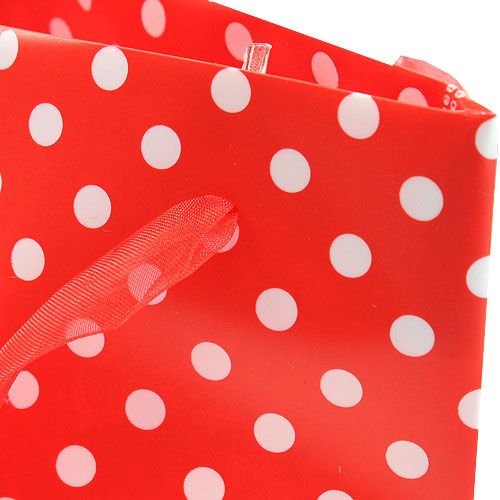 Artikel Geschenk-Tasche Rot, Weiß 22,5cm 8St