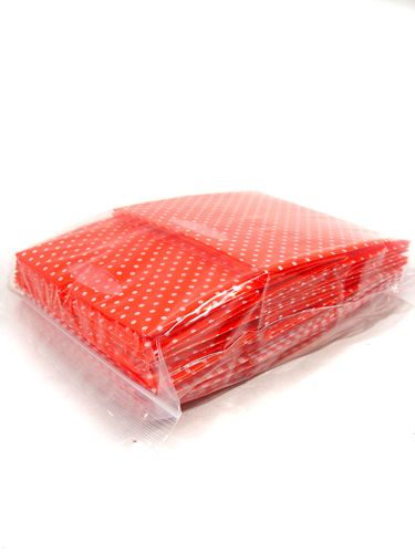 Floristik24 Plastiktasche 12x12cm 12St. rot