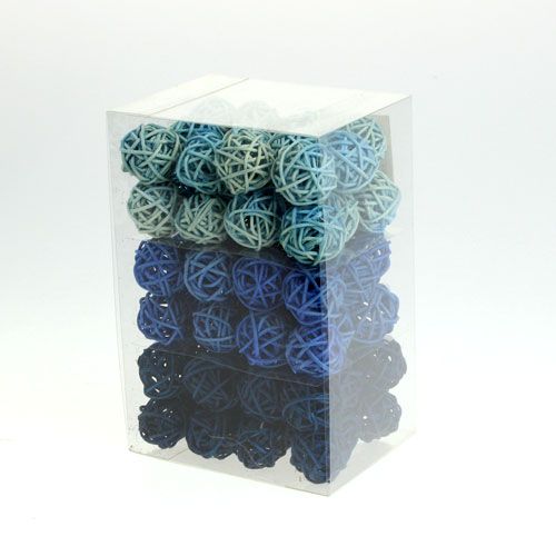 Floristik24 Rattankugel Farbmix Ø2cm - 2,5cm 72 St