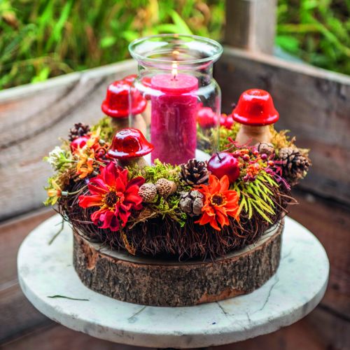 Floristik24 Rebenkranz Dunkelbraun Natürlicher Deko Kranz aus Reben Ø25cm