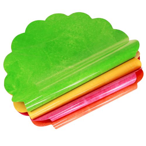 Floristik24 Rondella-Manschetten marmoriert Ø37cm Sortiert 100 St