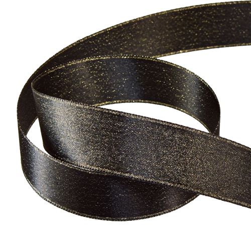 Artikel Schwarzes Band Gold Schimmer Schmuckband 25mm 20m