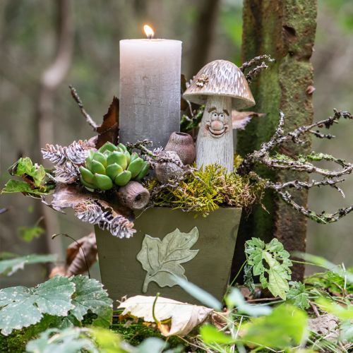 Pflanzkasten Holz Shabby Chic Holzkiste Grün 11×14,5×14cm