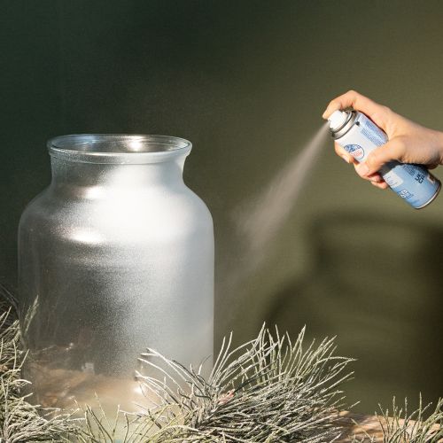 Silberspray Schneespray Glitter 150 ml für Fenster und Winterdekoration | Floristik24.ch