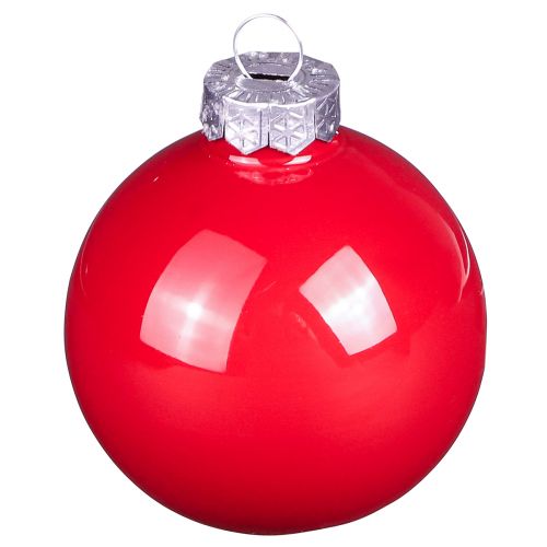 Artikel Weihnachtskugeln Rot Baumkugeln Glas Glanz Ø6cm 24 St