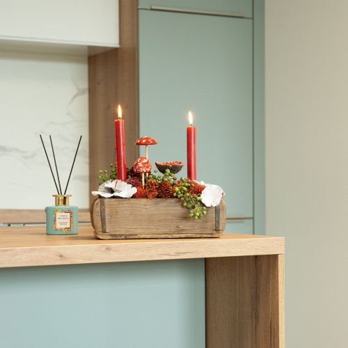 Artikel Stabkerzen Rote Kerzen Kerzendeko Weihnachten Ø21/170mm 6 St