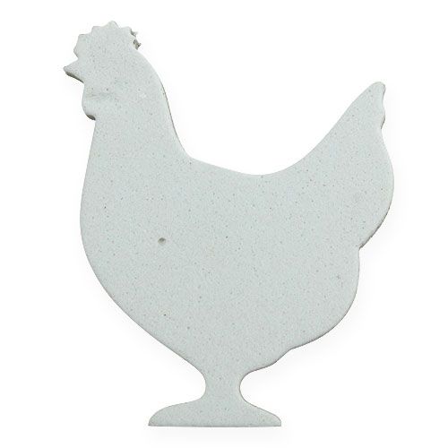 Artikel Streudeko Ostern Huhn, Hase Weiß 4cm 96St