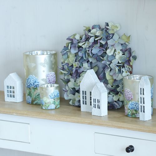 Artikel Teelichthalter Glasdekoration mit Blütenmotiv für harmonische Wohnmomente 18cm