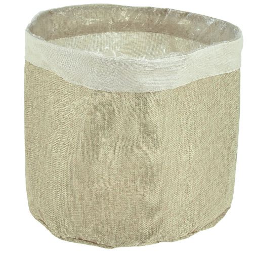 Floristik24 Übertopf Jute Stoffkörbchen Natur Utensilo Ø28cm H25cm 3St