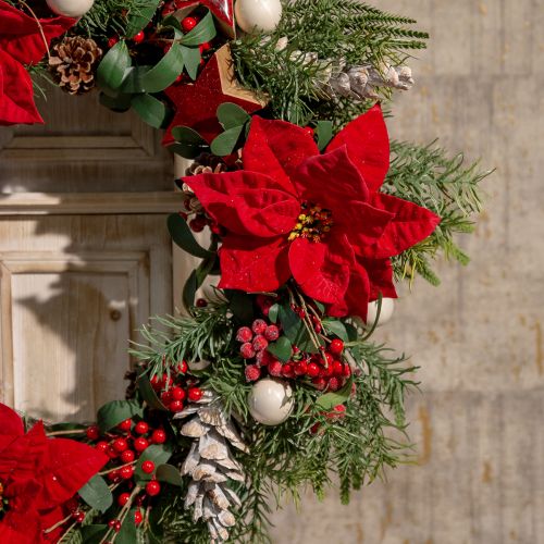 Artikel Weihnachtsstern Christstern Rot Künstlich L50cm 2St