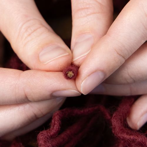 Artikel Wollkordel Bordeaux 55m Schnur Floristik Basteln DIY