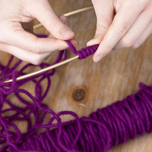 Artikel Wollkordel Lila 55m Dekoschnur für Floristik Basteln