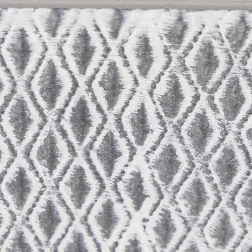 Zinkschale rechteckig mit Rautenmuster 30x18x15cm grau für Innen- und Aussendekoration | Floristik24.ch