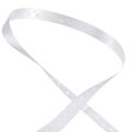 Floristik24 Geschenkband Weiß Hochzeitsband Dekoband 15mm 20m