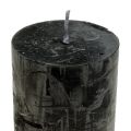 Schwarze Kerzen Durchgefärbte Stumpenkerzen 60x100mm 4 St | Floristik24.ch