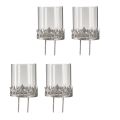 Teelichthalter zum Stecken mit Glas Silber Antik Ø7cm 4 St | Floristik24.ch