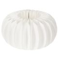 Floristik24 Wabenpapier Kürbis rund 24 cm weiss für Trockenblumen und Herbstdeko, 4 Stück