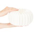 Wabenpapier Kürbis rund 24 cm weiss für Trockenblumen und Herbstdeko, 4 Stück | Floristik24.ch