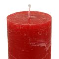 Rote Kerzen Groß Stabkerzen Durchgefärbt 50x300mm 4 St | Floristik24.ch
