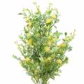 Floristik24 Strauß mit Gräsern und Blüten künstlich Gelb 53cm