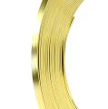 Floristik24 Aluminium Flachdraht Gold 5mm 10m