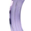 Floristik24 Aluminium Flachdraht Lavendel 5mm 10m