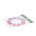 Floristik24 Aluminium Flachdraht Rosa 5mm 10m