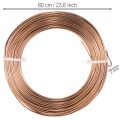 Aluminiumdraht 2 mm Braun 60 m für Basteln und Floristik | Floristik24.ch