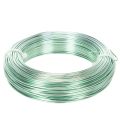 Floristik24 Aluminiumdraht 2 mm 60 m Mintgrün für Basteln und Dekoration