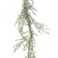 Floristik24 Künstliche Asparagus-Girlande Weiß, Grau Dekohänger 170cm