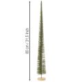 Dekotannenbaum künstlich mit Holzsockel 80 cm grün | Floristik24.ch