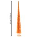 Künstlicher Tannenbaum Orange auf Holzsockel 60cm | Floristik24.ch