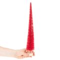 Deko Tannenbaum schmal künstlich Rot mit Holzsockel 40 cm 3er-Set | Floristik24.ch