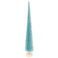 Floristik24 Tannenbaum Kunstbaum schlank 40cm türkis mit Holzfuss