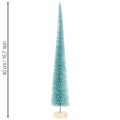Tannenbaum Kunstbaum schlank 40cm türkis mit Holzfuss | Floristik24.ch