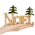 Weihnachtsdeko Aufsteller Noel Holz 18 cm mit zwei Tannen | Floristik24.ch