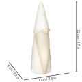 Dekofigur Wichtel Keramik 22 cm Weiss und Natur für Weihnachten | Floristik24.ch
