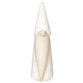 Dekofigur Wichtel Keramik 22 cm Weiss und Natur für Weihnachten | Floristik24.ch