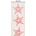 Dekoband Baumwolle mit roten Sternen 40mm x 15m | Floristik24.ch