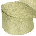 Dekoband mit Glitter aus Polyester 55mm x 15m Hellgrün | Floristik24.ch