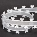 Dekoband aus Polyester Weiss mit Herzen 20mm x 15m für kreative Dekoration | Floristik24.ch