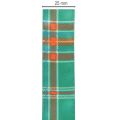 Geschenkband mit Karomuster 25mm Grün und Rot 20m Polyester | Floristik24.ch