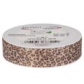 Geschenkband Polyester Leopard