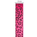 Dekoband Polyester Leopardenmuster Pink 18m Rolle | Floristik24.ch