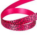 Dekoband Polyester Leopardenmuster Pink 18m Rolle | Floristik24.ch