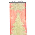 Geschenkband Stoff 40mm 15m Tannenbaum und Sterne Rot Grün Gold | Floristik24.ch