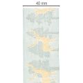 Stoffgeschenkband mit Rentier- und Tannenbaum-Motiv 40 mm x 18 m hellblau | Floristik24.ch
