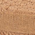Dekoband Baumwolle mit Fransen 40 mm Braun 30 m | Floristik24.ch
