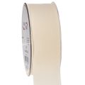Floristik24 Dekoband aus Samt in Creme 40 mm x 20 m